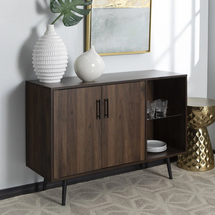 2 Door Sideboard Dark Walnut Caringorm