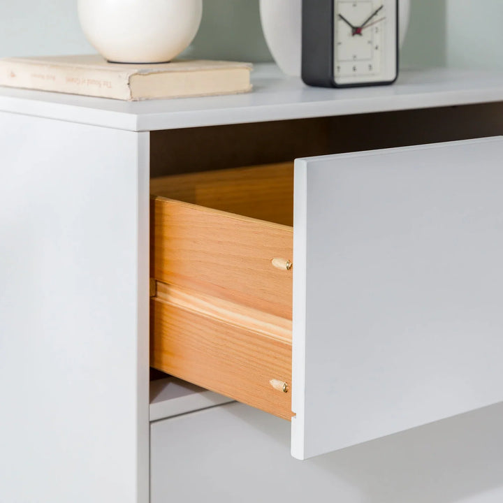 4 Drawer Minimalist Chest White Scandi