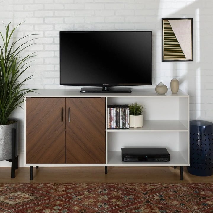 Laminate Sideboard White/Teak Henry