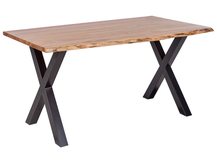 Acacia Dining Table 180 x 95 cm Light Wood Chowchilla