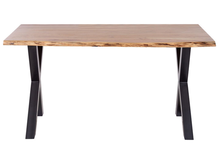 Acacia Dining Table 180 x 95 cm Light Wood Chowchilla