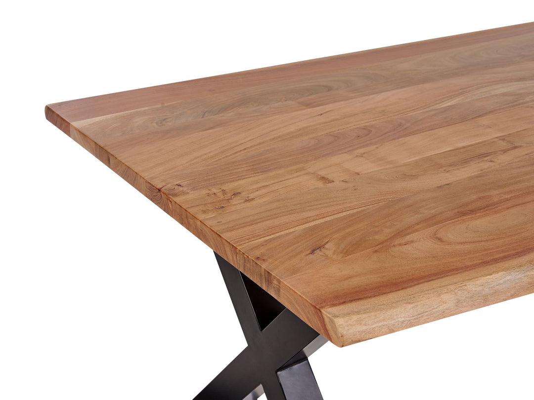 Acacia Dining Table 180 x 95 cm Light Wood Chowchilla