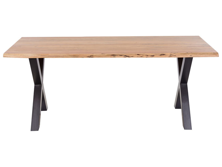 Acacia Dining Table 200 x 102 cm Light Wood Chowchilla