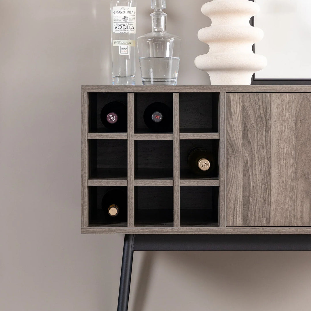 Bar Cabinet Slate Grey Adriana