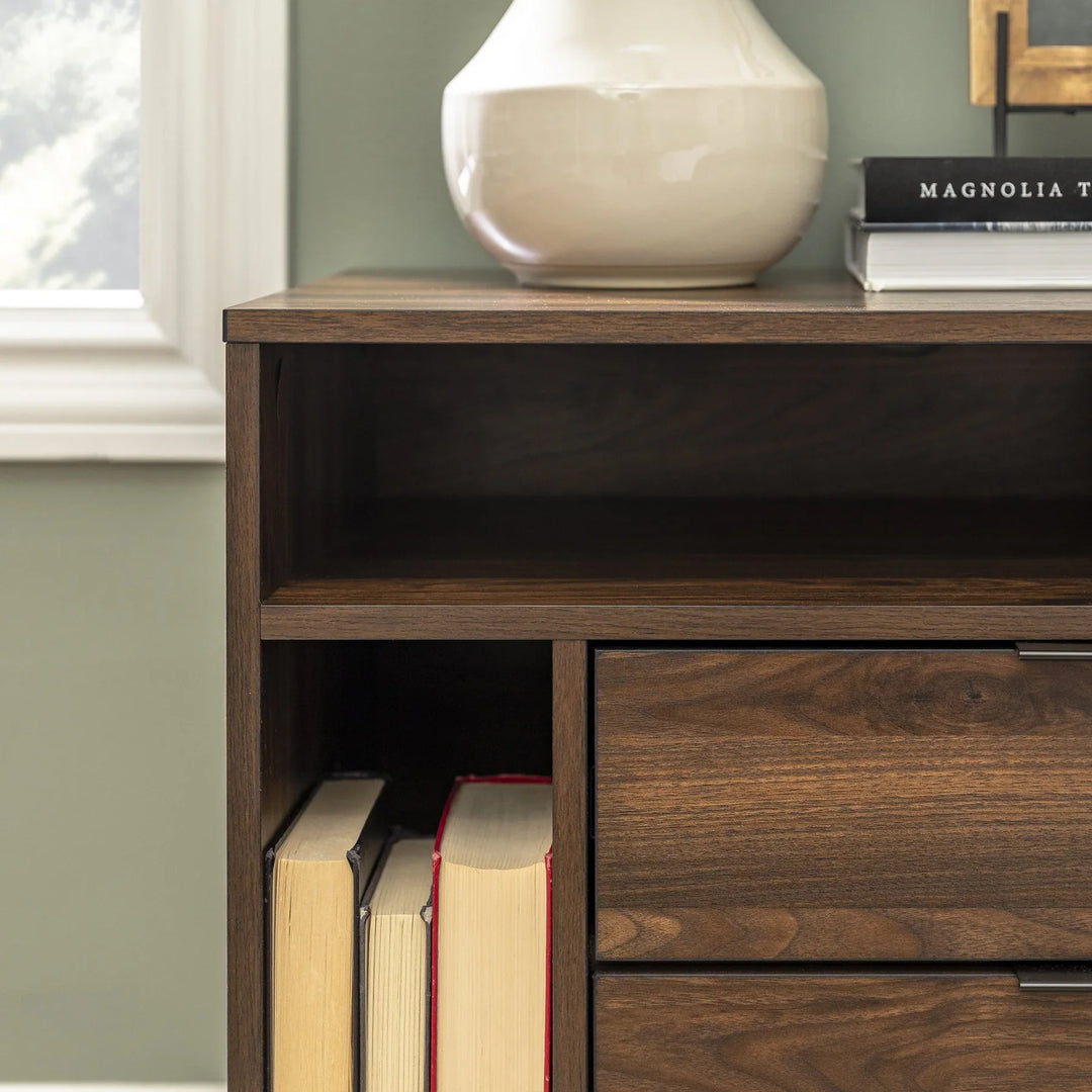 Bedside / Side Table Dark Walnut Bivens