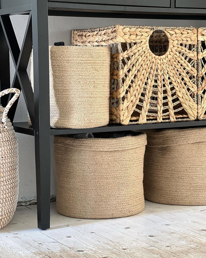 Set of 3 Jute Baskets Sand Beige Artigala