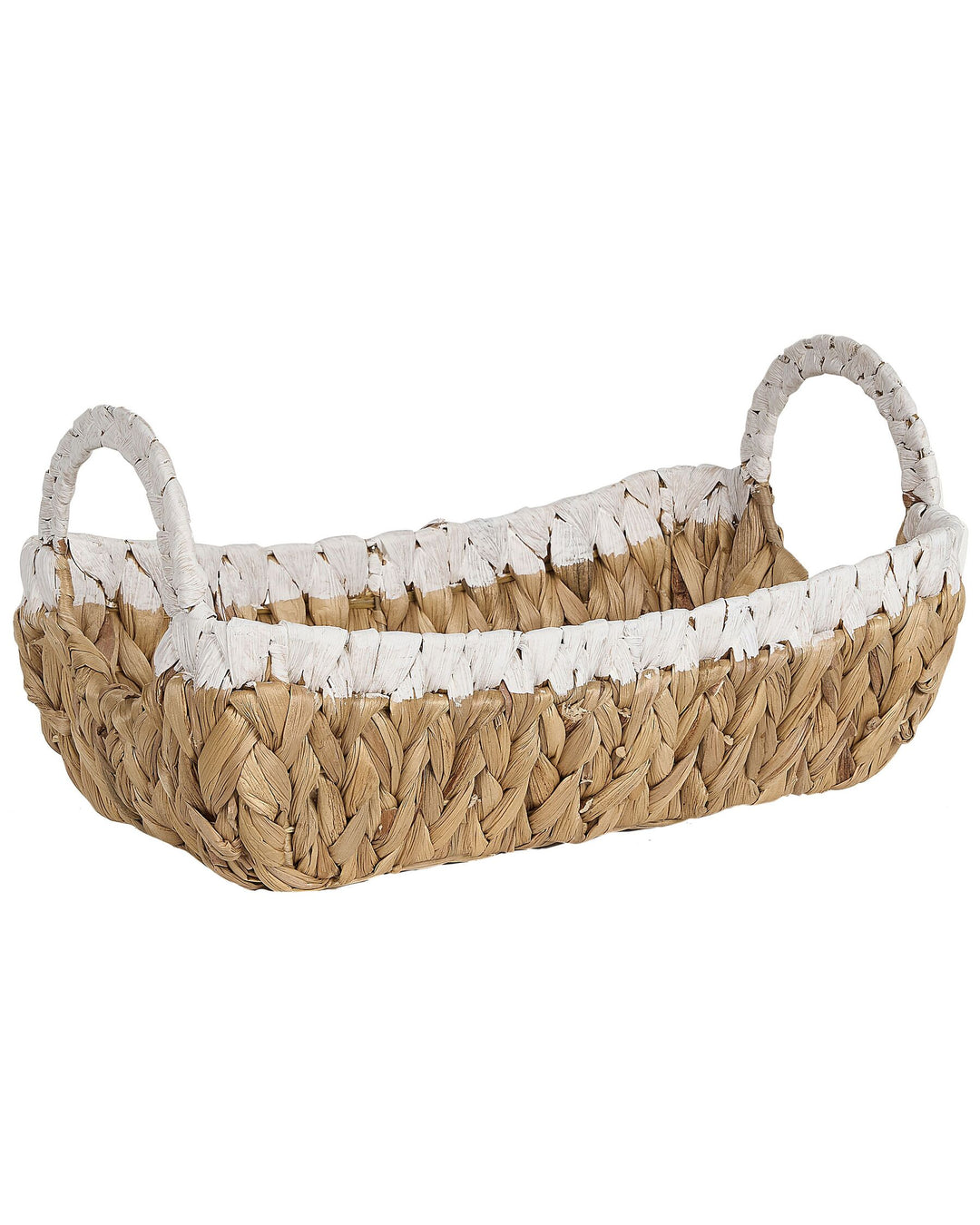 Set of 3 Water Hyacinth Baskets Light Campha