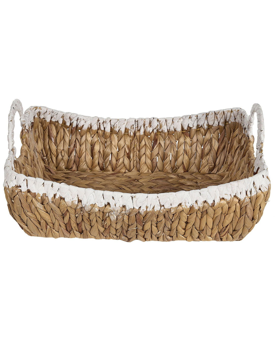 Set of 3 Water Hyacinth Baskets Light Campha