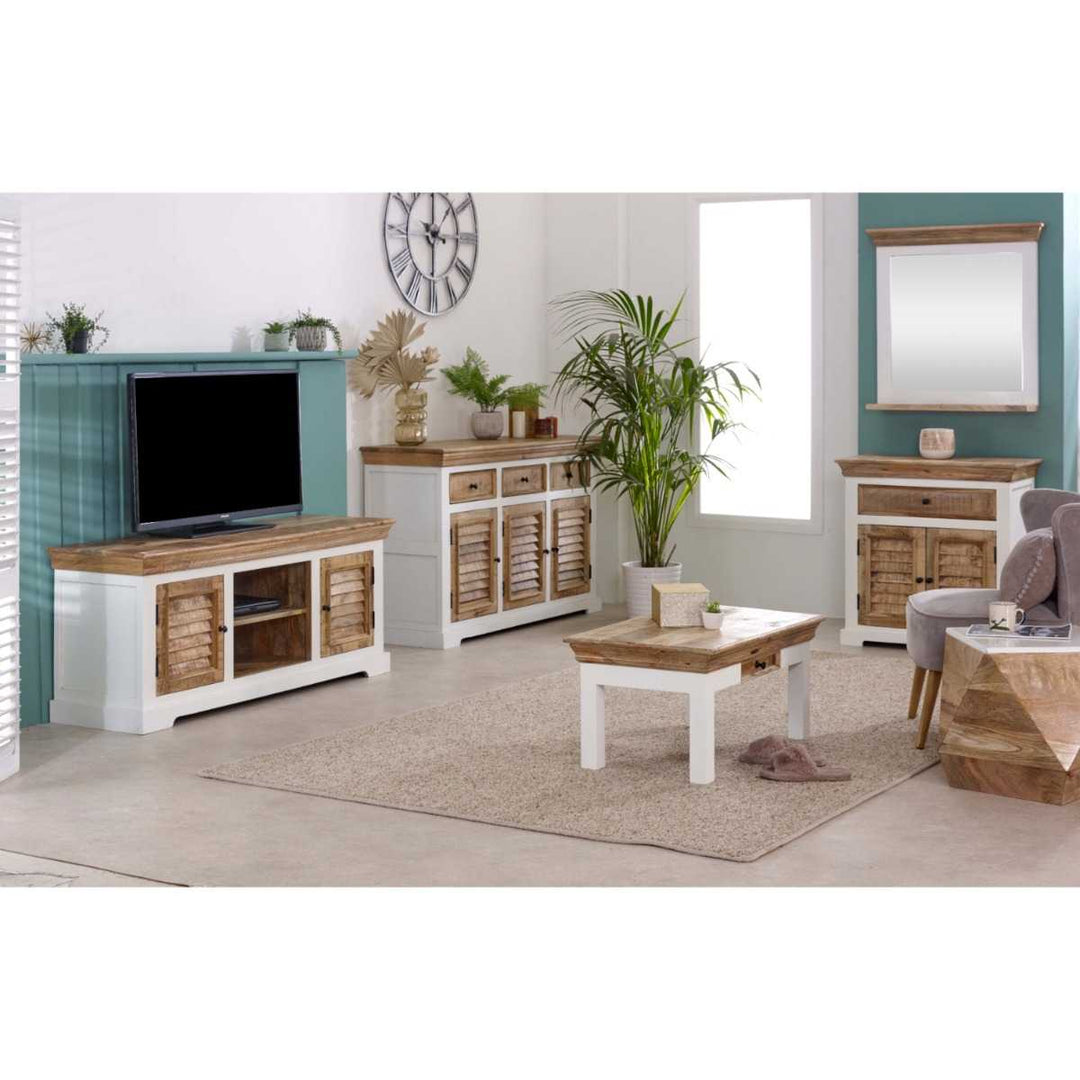 Alfie Wood Sideboard - 3 Drawers & 3 Doors