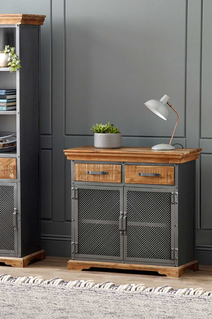 Metropolis Industrial 2 Drawer Sideboard