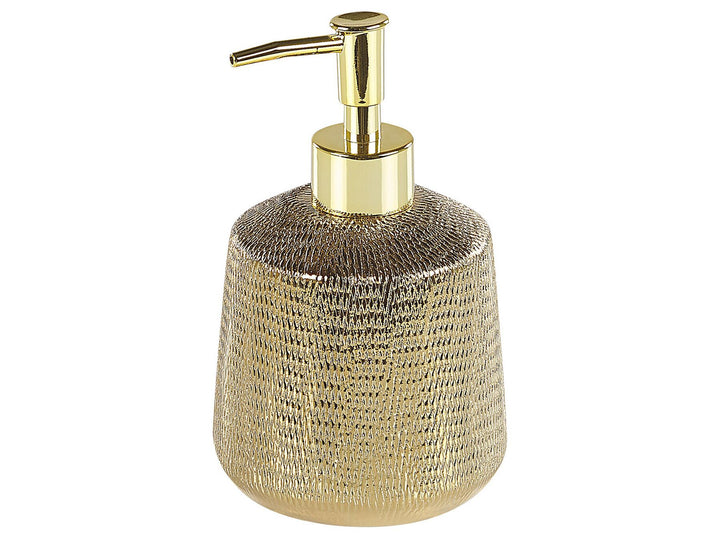 Ceramic 4-Piece Bathroom Accessories Set Gold Pinto