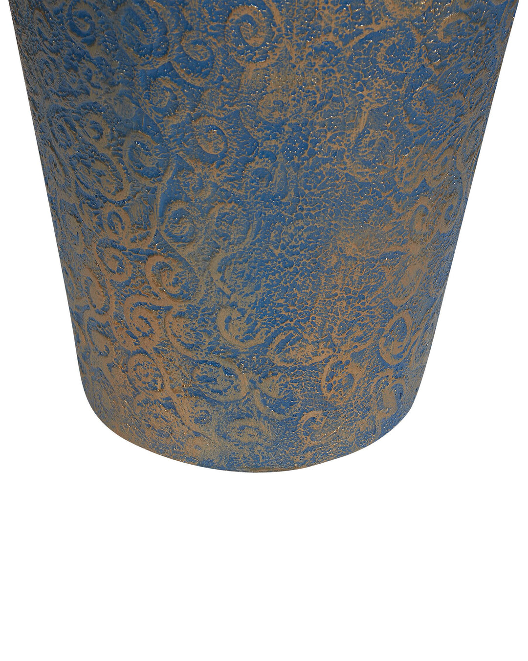 Ceramic Decorative Vase 51 cm Gold with Turquoise Massa