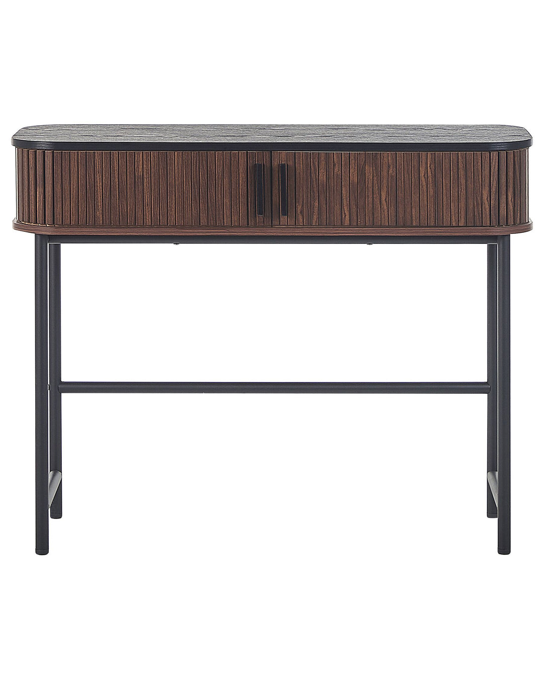 Console Table Dark Wood with Black Jose