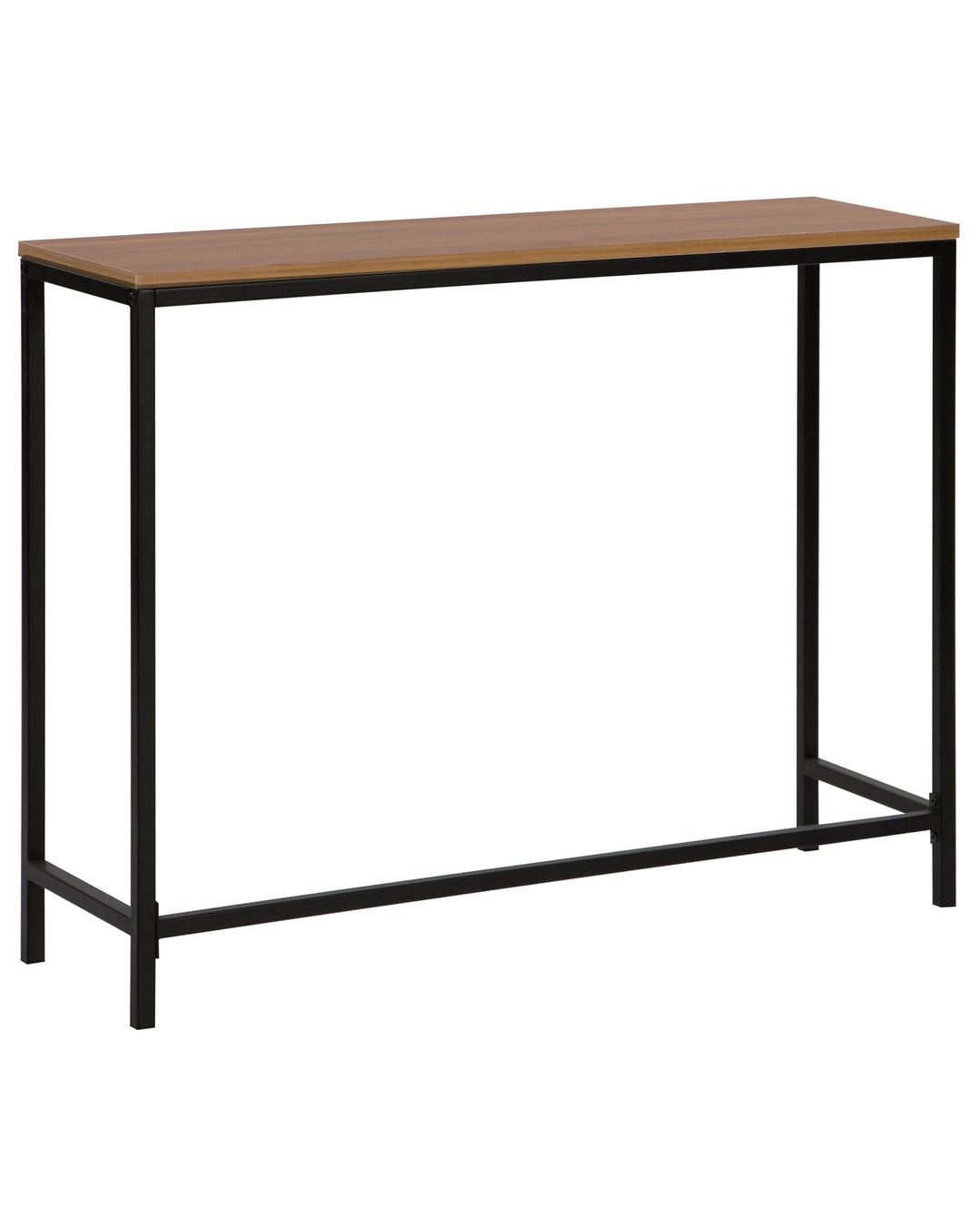 Console Table Dark Wood with Black Tulia