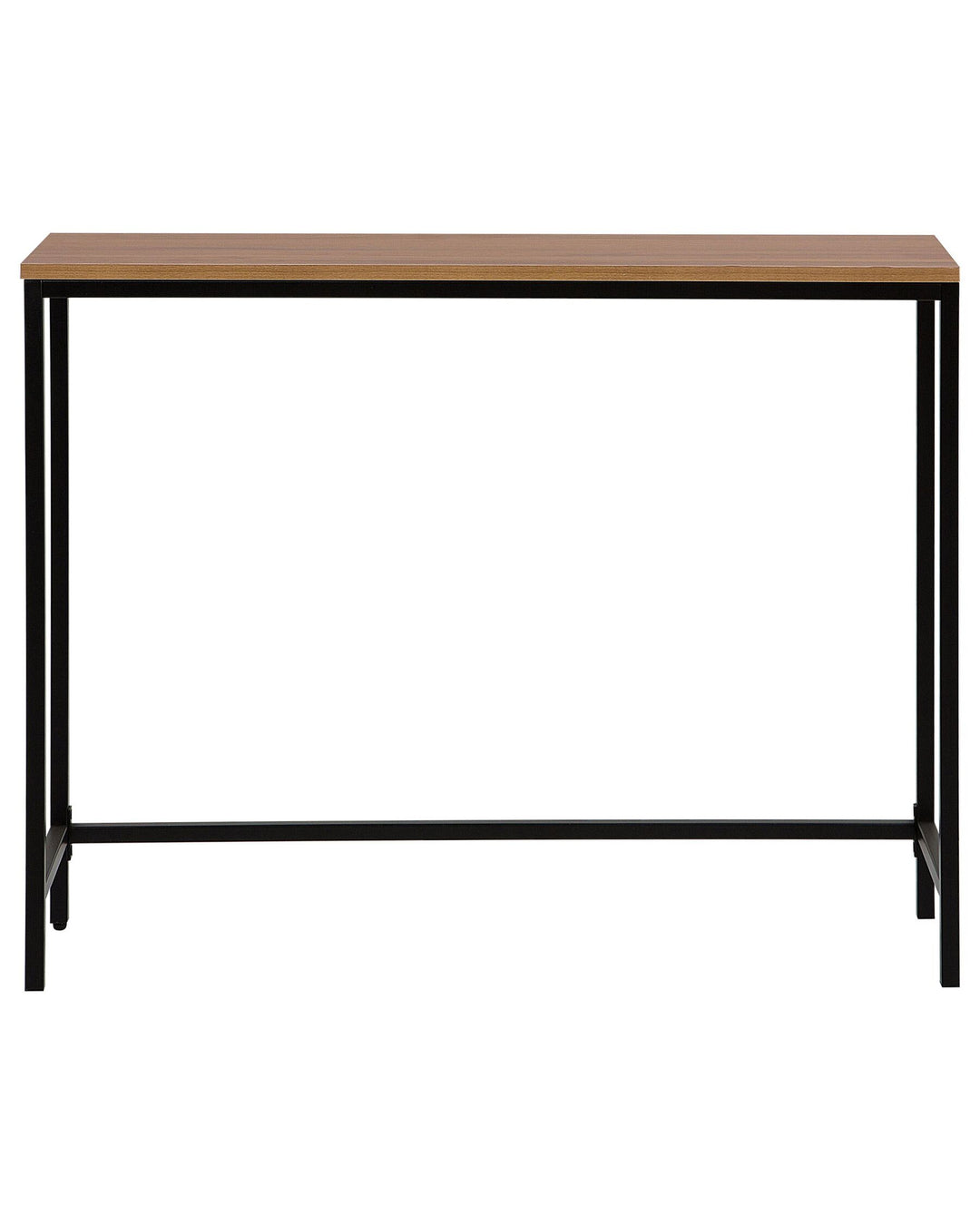 Console Table Dark Wood with Black Tulia