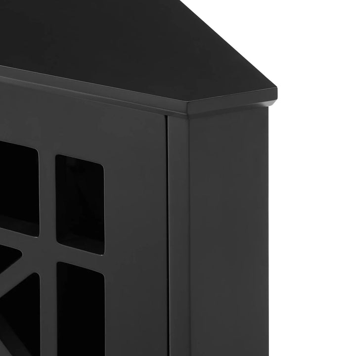 Corner Cabinet Black Madelyn