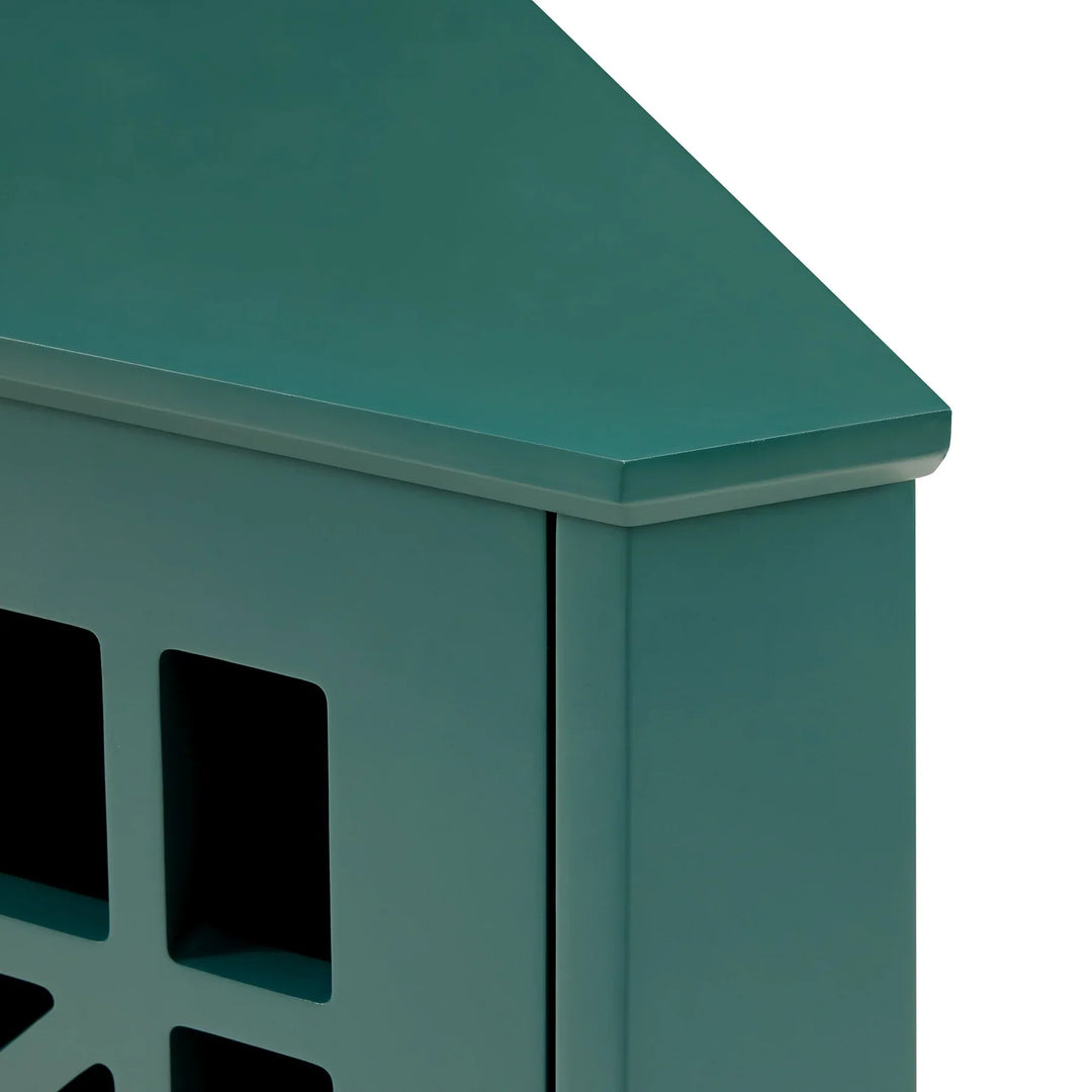 Corner Cabinet Dark Teal Madelyn