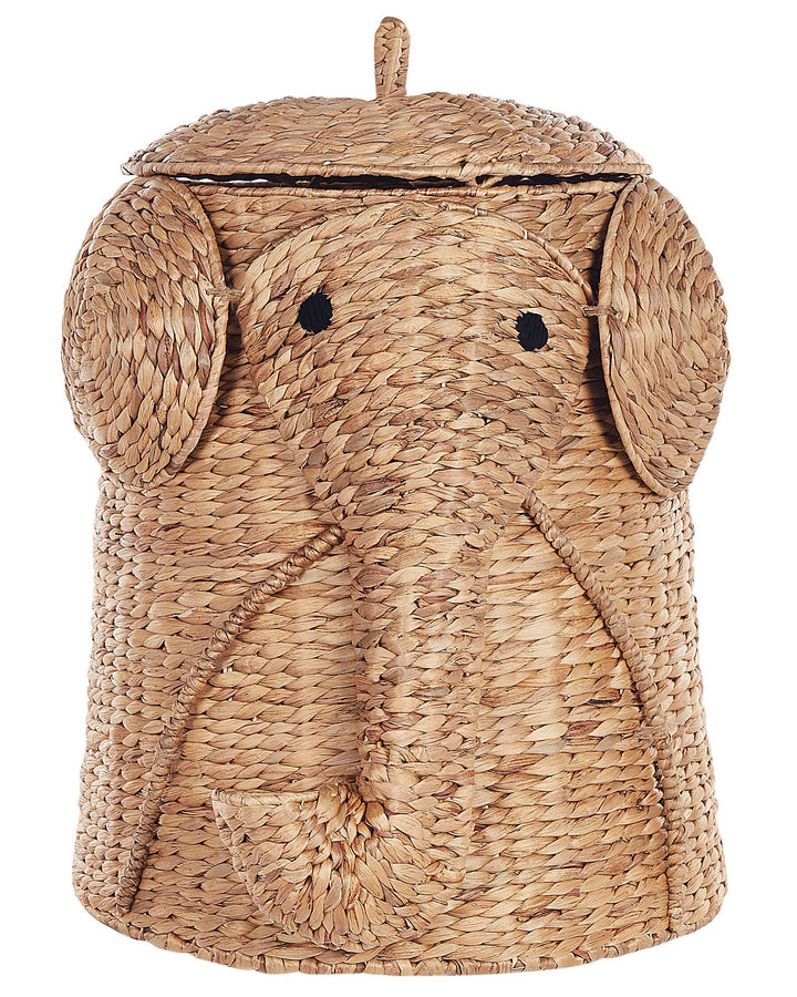 Water Hyacinth Wicker Elephant Basket Natural Dogon