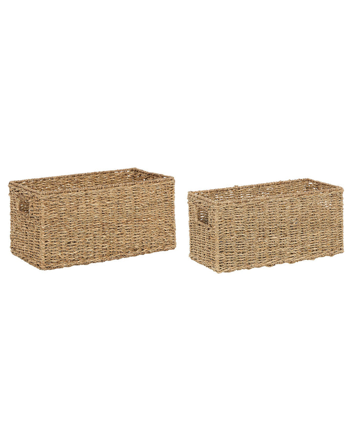 Set of 2 Seagrass Baskets Light Dongha