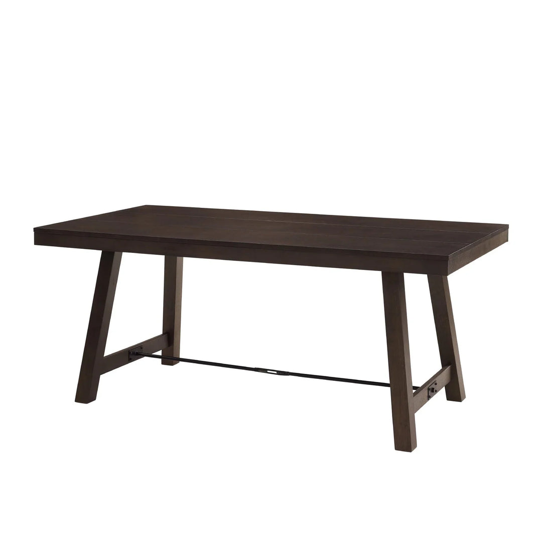 6 Seater Dining Table Brown Winfield