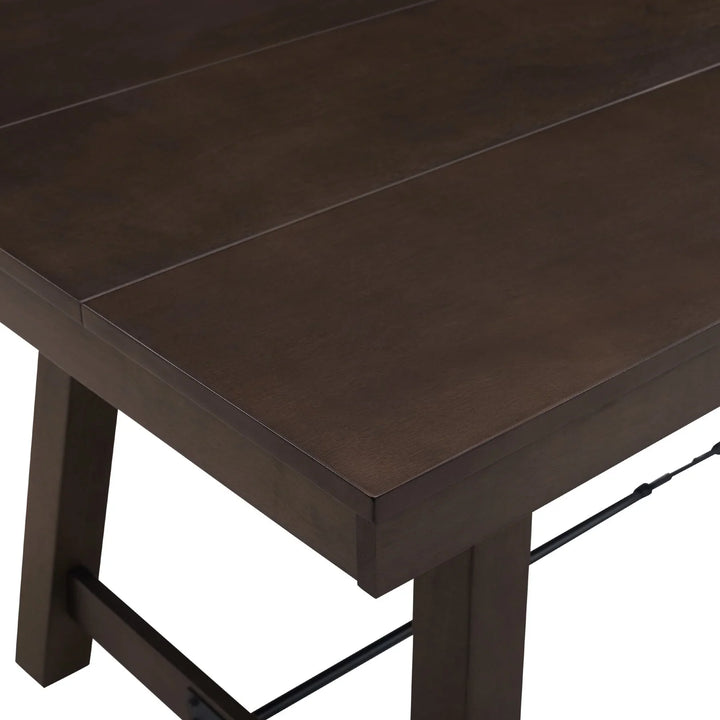 6 Seater Dining Table Brown Winfield