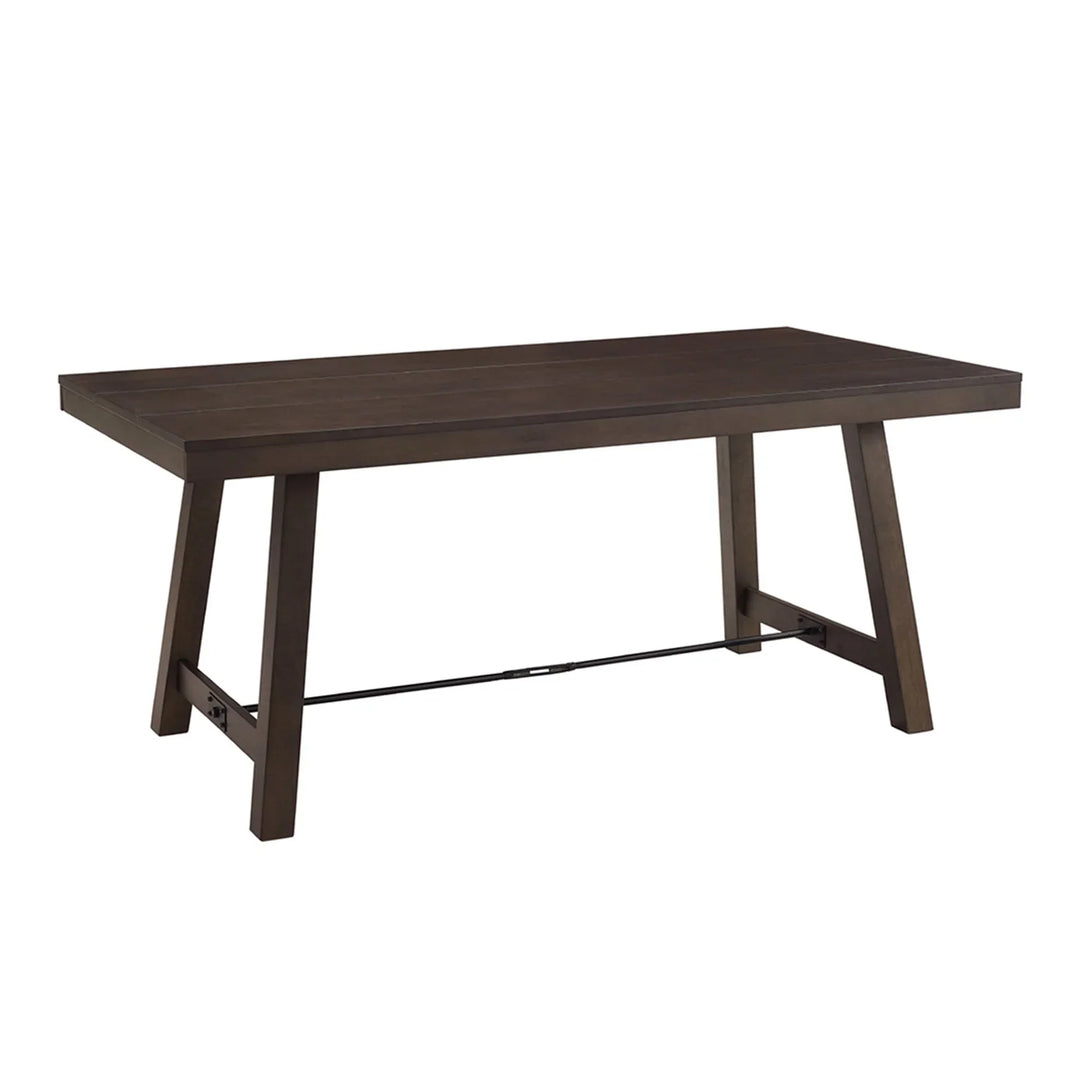 6 Seater Dining Table Brown Winfield