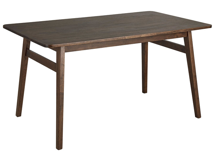 4 Seater Dining Table Dark Wood Tenaya