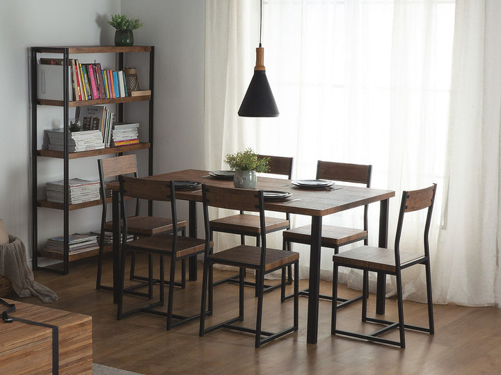 4 Seater Dining Table Dark Wood Alexsandra