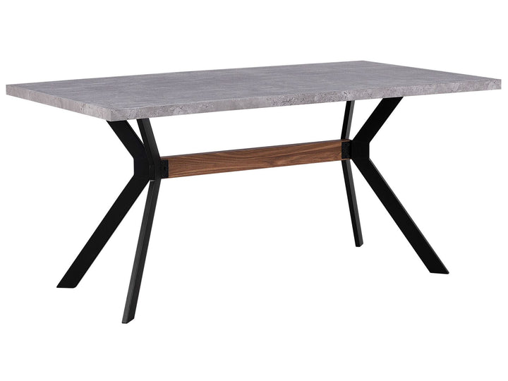 Dining Table 160 x 90 cm Concrete Effect Ludden