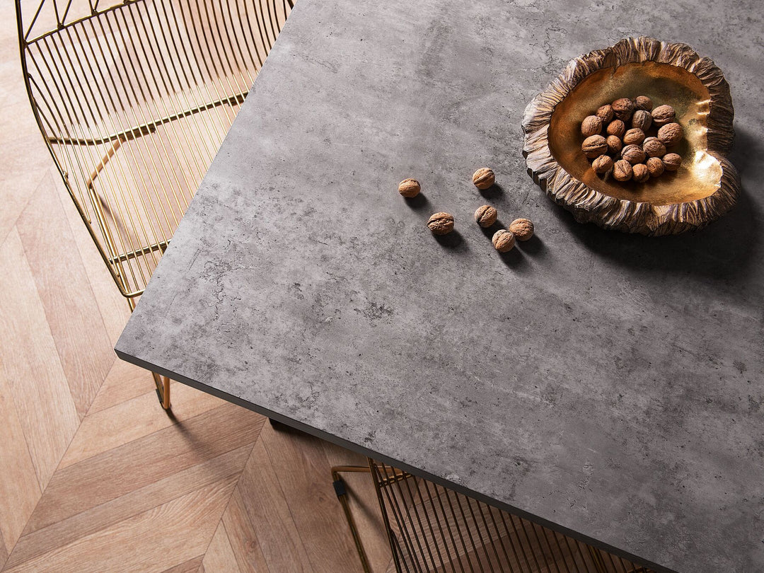 Dining Table 160 x 90 cm Concrete Effect Ludden