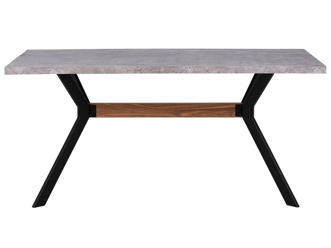 Dining Table 160 x 90 cm Concrete Effect Ludden