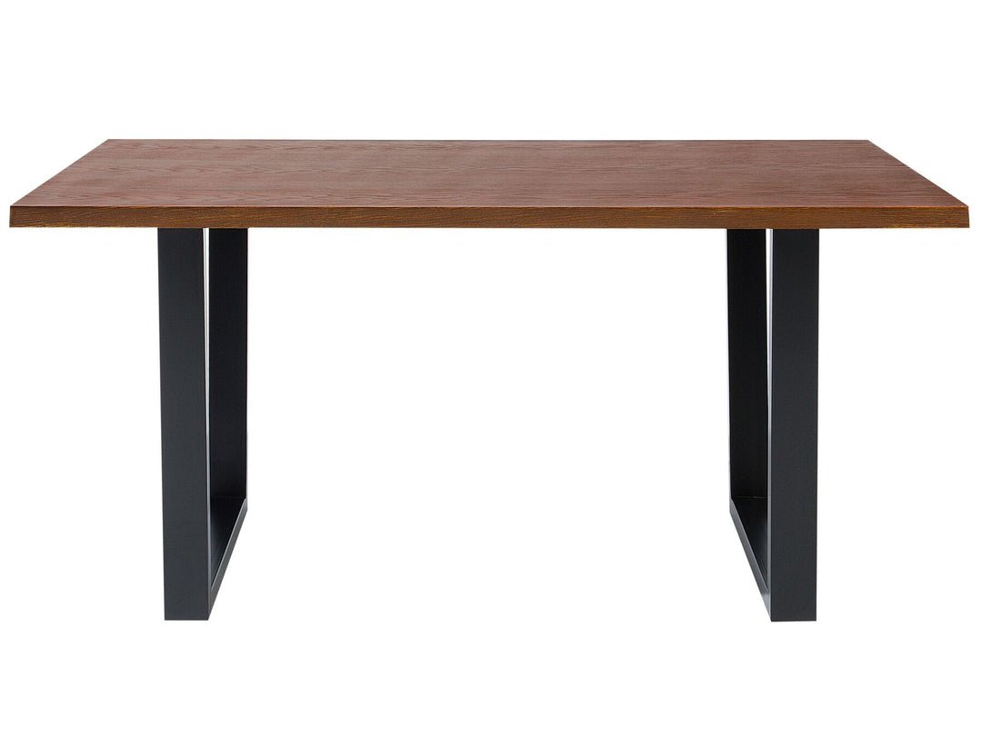 Dining Table 160 x 90 cm Dark Wood Ickes