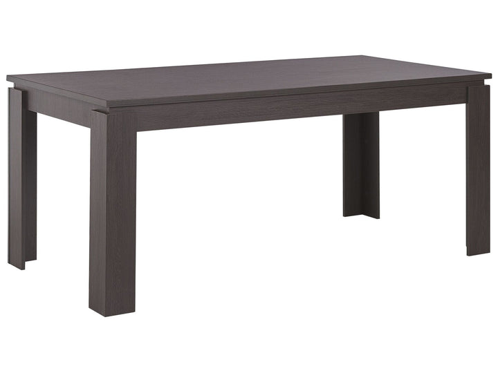 6 Seater Dining Table Dark Wood Kruter