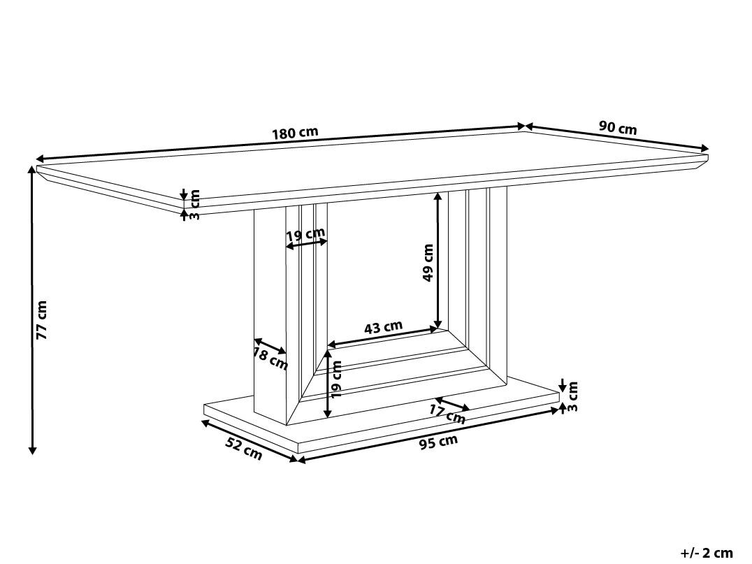 Dining Table White Opesa