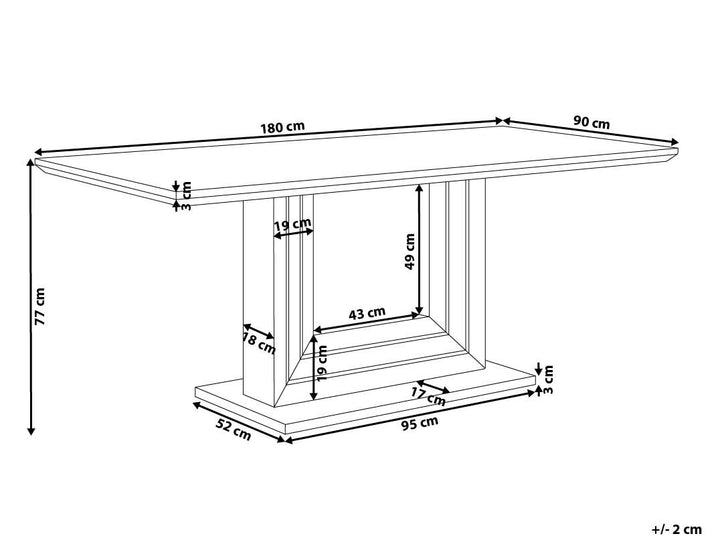 Dining Table White Opesa