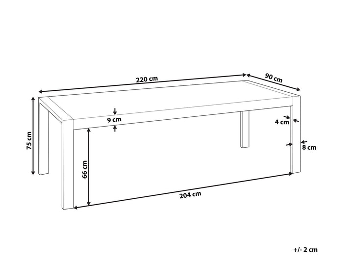 Dining Table White Top Zundeko