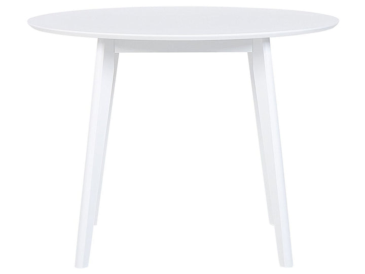 4 Seater Modern Round Dining Table Winfield Dining Table White Exeter