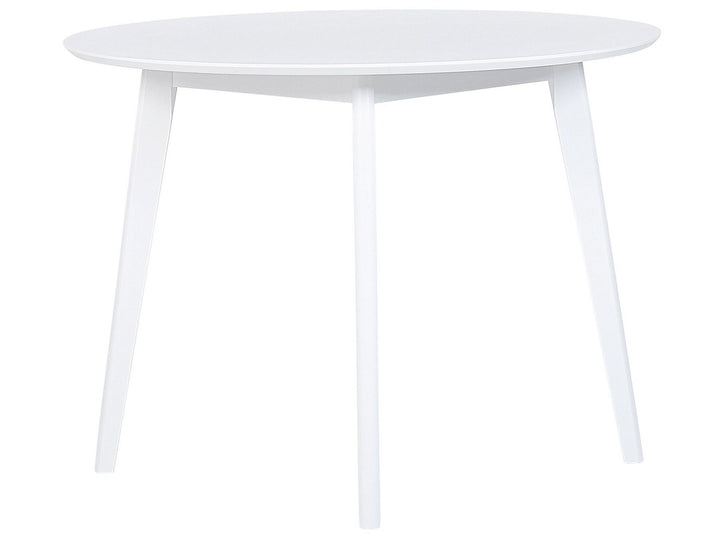 4 Seater Modern Round Dining Table Winfield Dining Table White Exeter