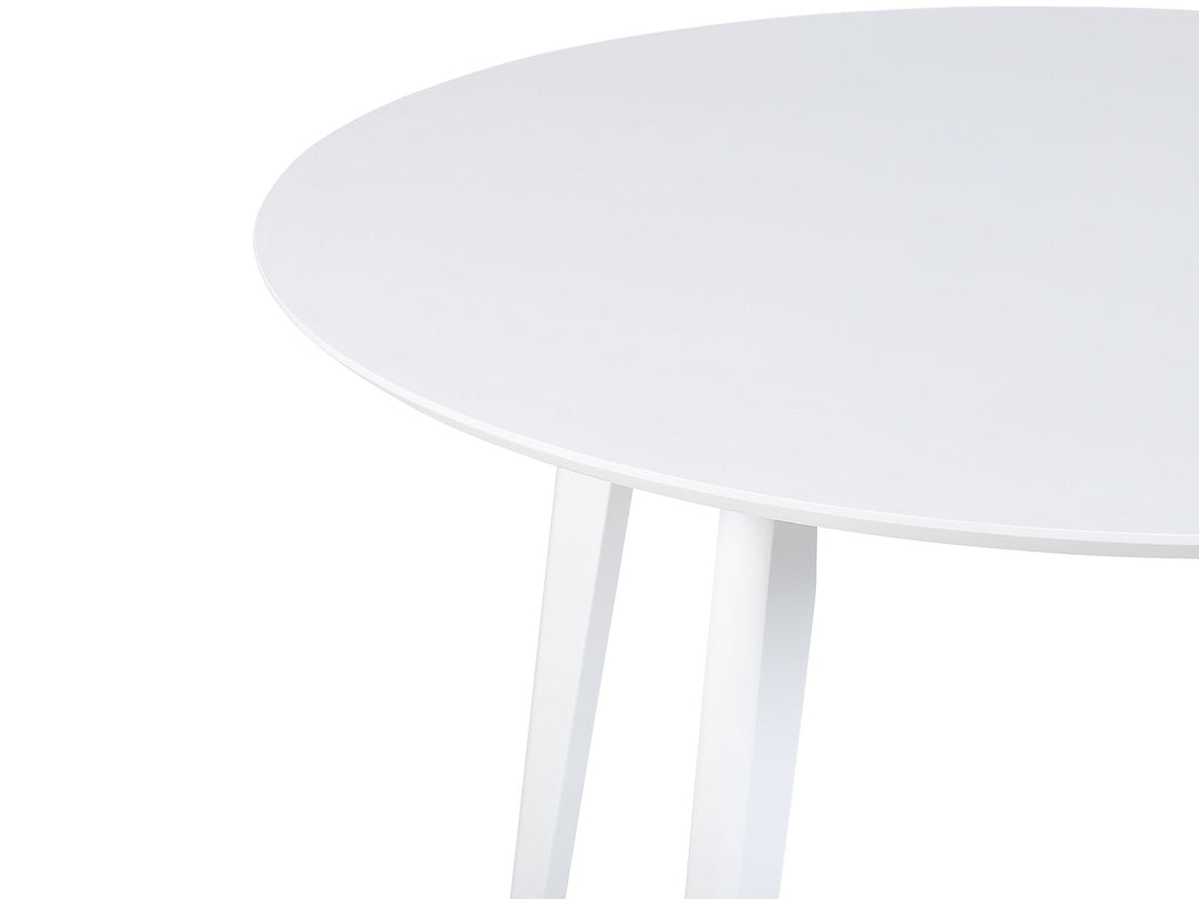 4 Seater Modern Round Dining Table Winfield Dining Table White Exeter