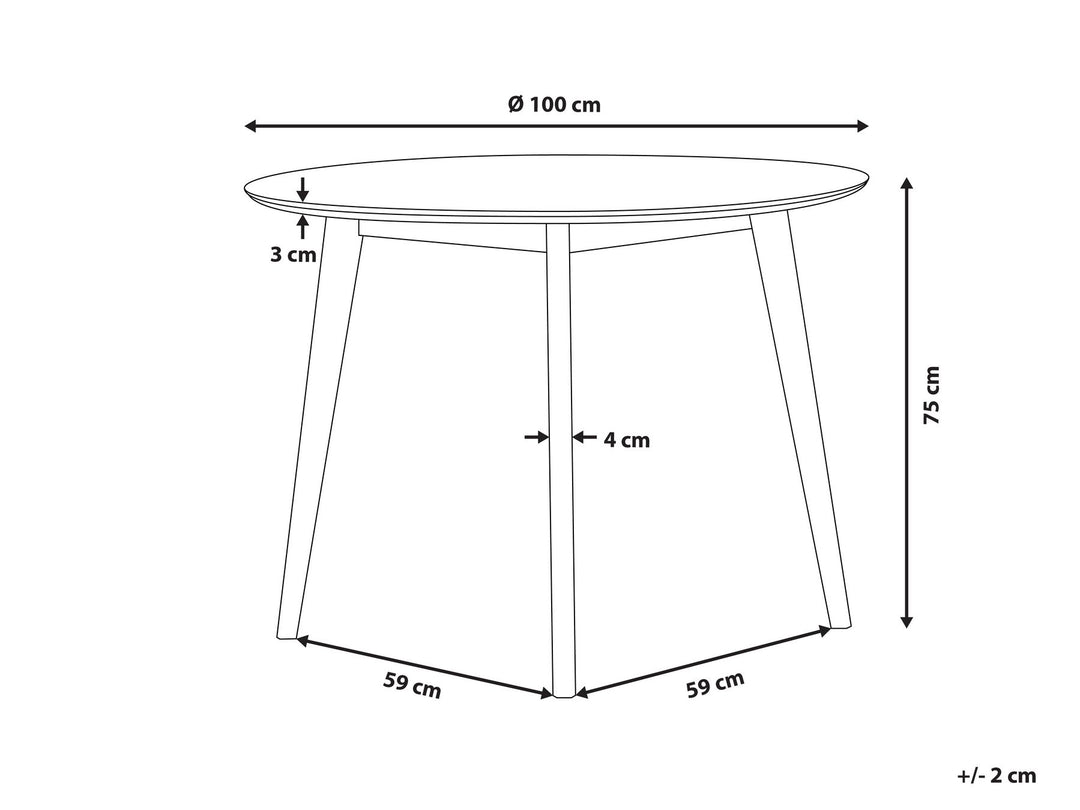 4 Seater Modern Round Dining Table Winfield Dining Table White Exeter