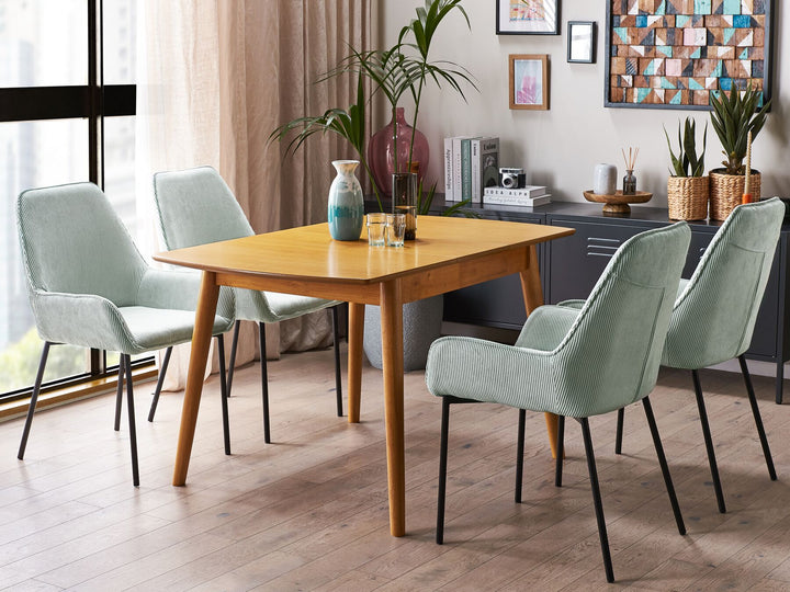 Extending Dining Table 100/130 x 80 cm Light Wood Easley