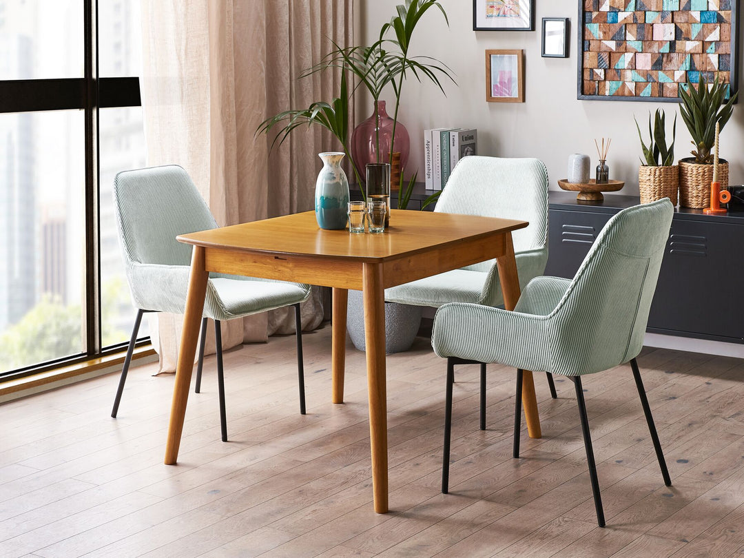 Extending Dining Table 100/130 x 80 cm Light Wood Easley