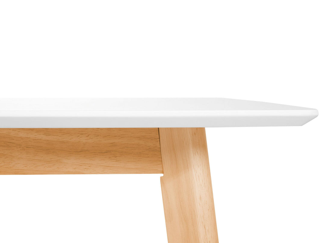 6 Seater  Extending Dining Table White Helme