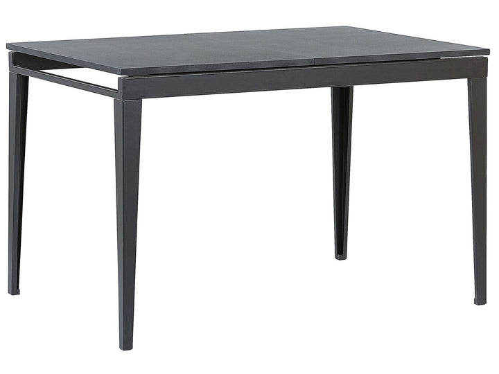 Extending Dining Table 120/160 x 80 cm Black Norley