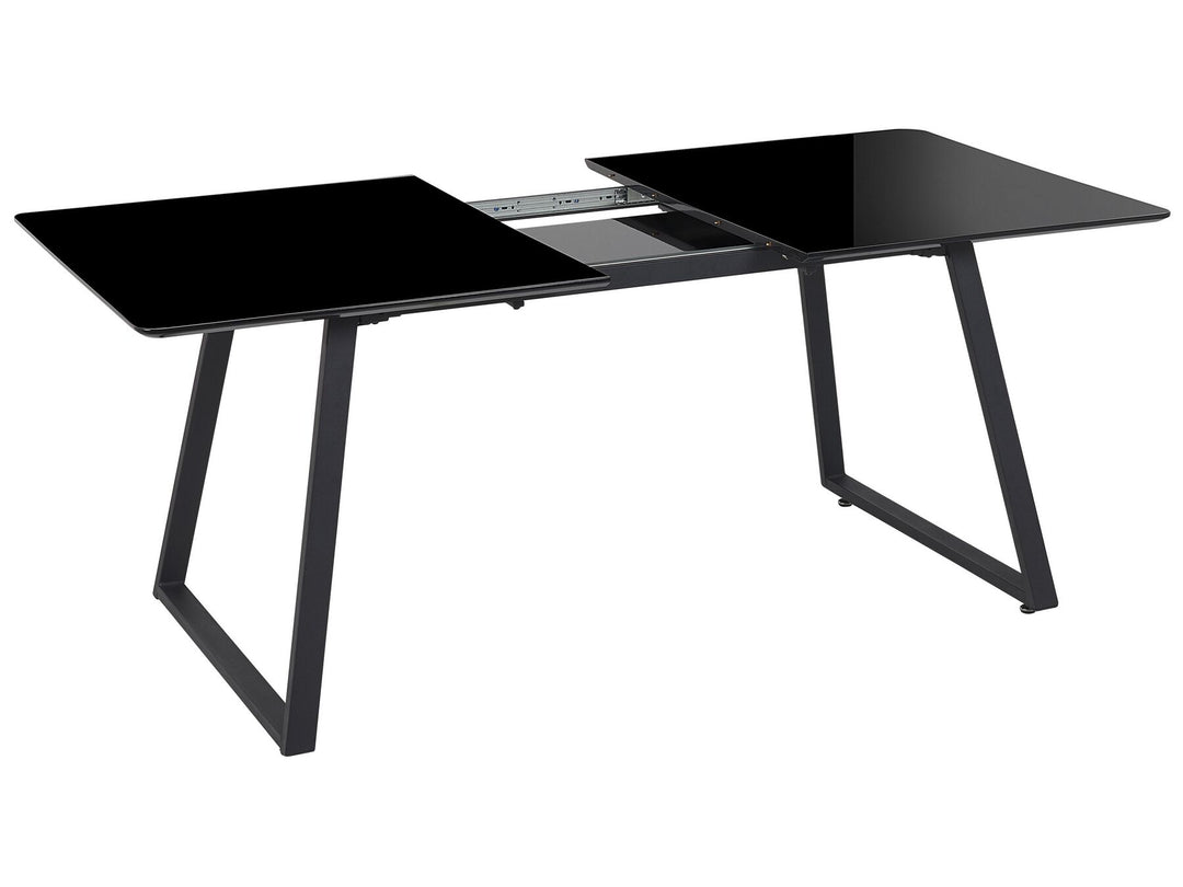 Extending Dining Table Black Makas