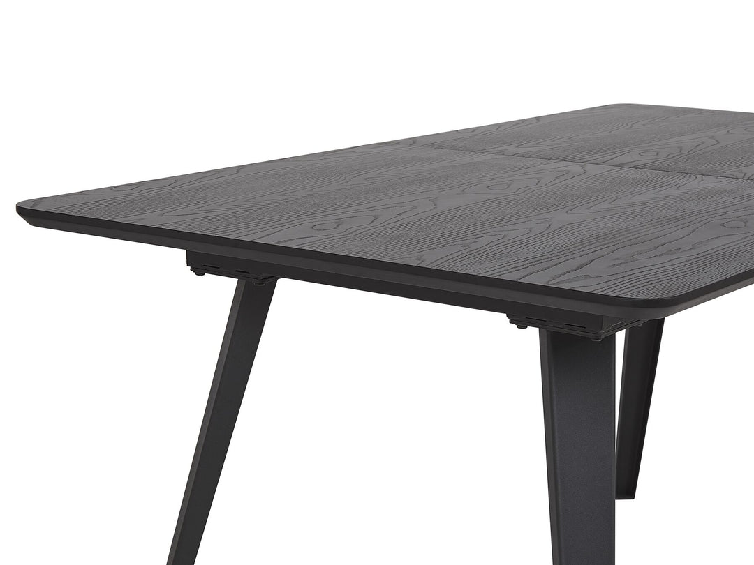 Extending Dining Table 160/200 x 90 cm Black Irvington