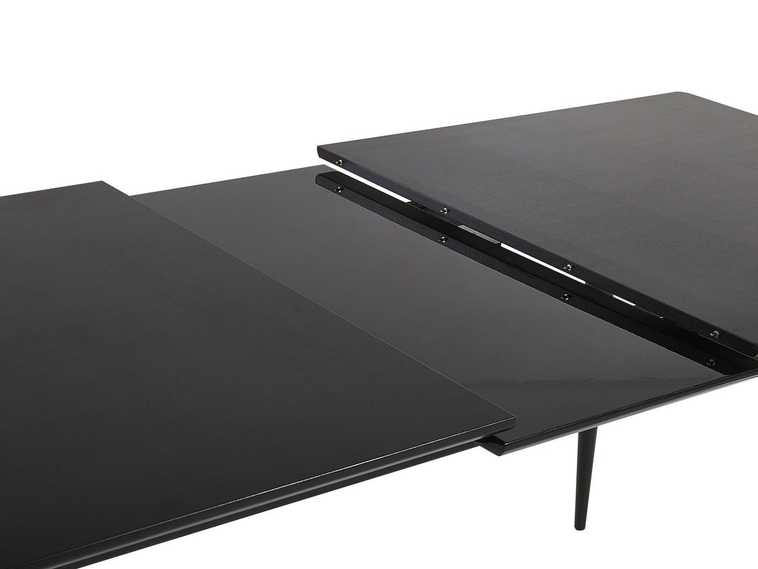 Extending Dining Table 160/200 x 90 cm Black Maldon