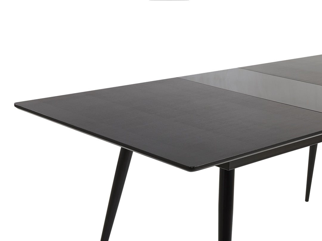 Extending Dining Table 160/200 x 90 cm Black Maldon