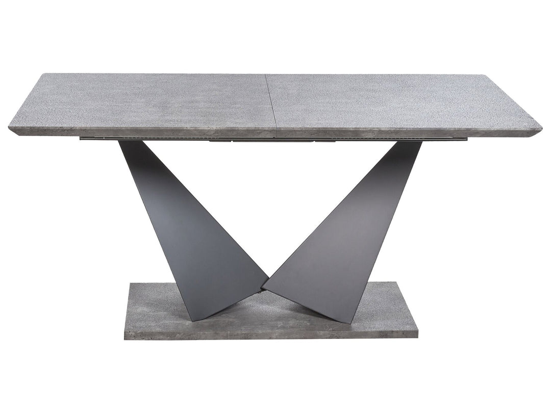 Extending Dining Table 160/200 x 90 cm Concrete Effect Alcantra