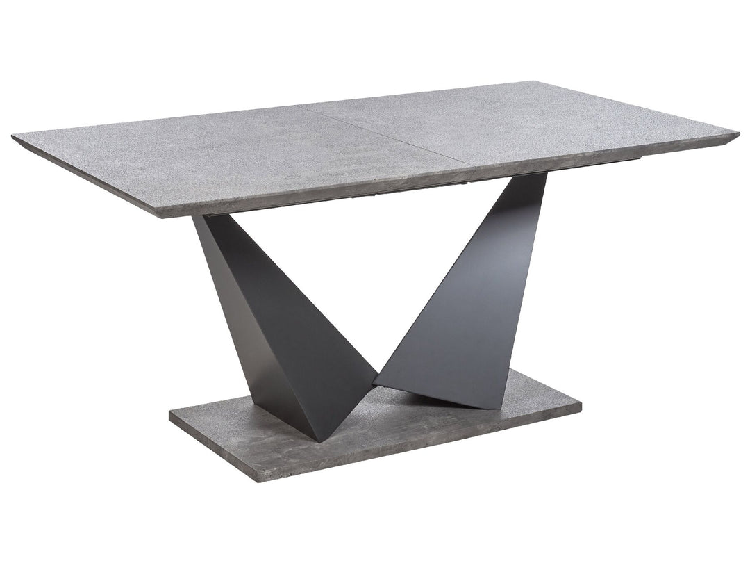 Extending Dining Table 160/200 x 90 cm Concrete Effect Alcantra